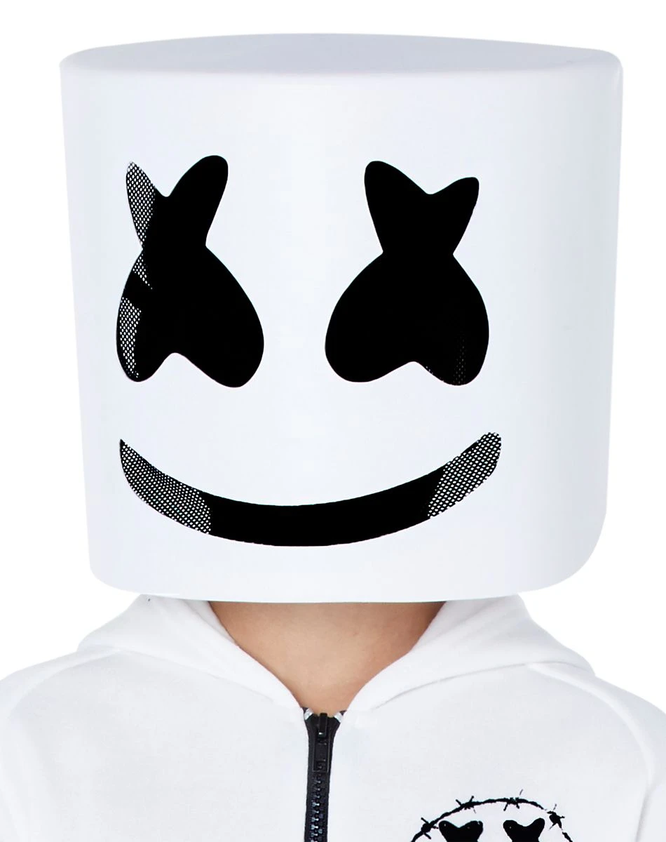 Spirit Halloween Kids Marshmello Logo Jumpsuit Costume 5 Spirit Halloween Kids Marshmello Logo Jumpsuit Costume - Image 3