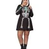 Spirit Halloween Adult Skeleton Hooded Plus Size Dress 1 Spirit Halloween Adult Skeleton Hooded Plus Size Dress -HALLOWEEN COSTUMES Sales 01508266 a