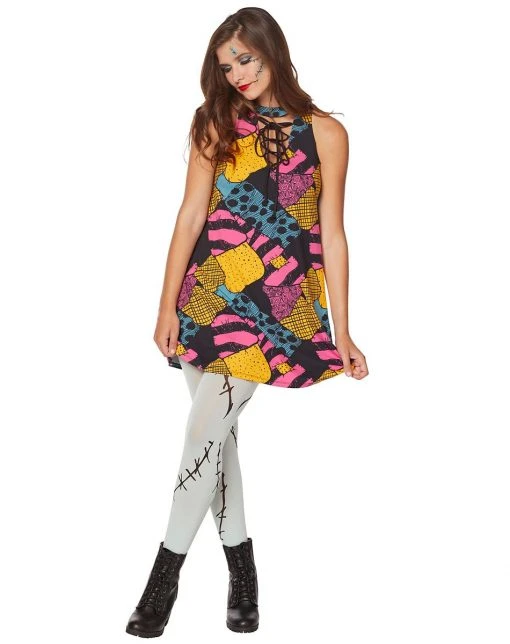Spirit Halloween Adult Colorful Patchwork Sally Dress - The Nightmare Before Christmas 1 Spirit Halloween Adult Colorful Patchwork Sally Dress - The Nightmare Before Christmas -HALLOWEEN COSTUMES Sales 01508662 a