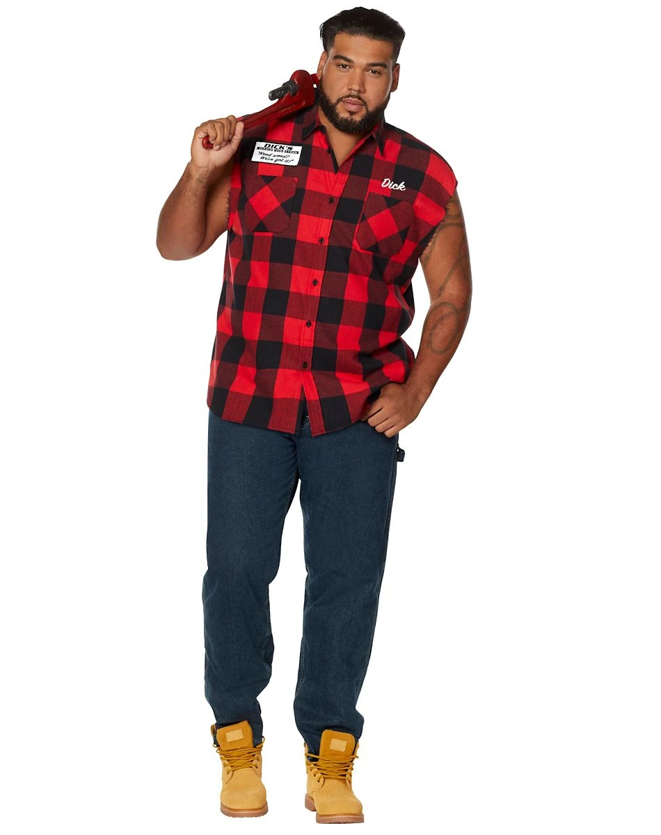 Spirit Halloween Adult Dick's Morning Wood Service Plus Size Vest 3 Spirit Halloween Adult Dick's Morning Wood Service Plus Size Vest