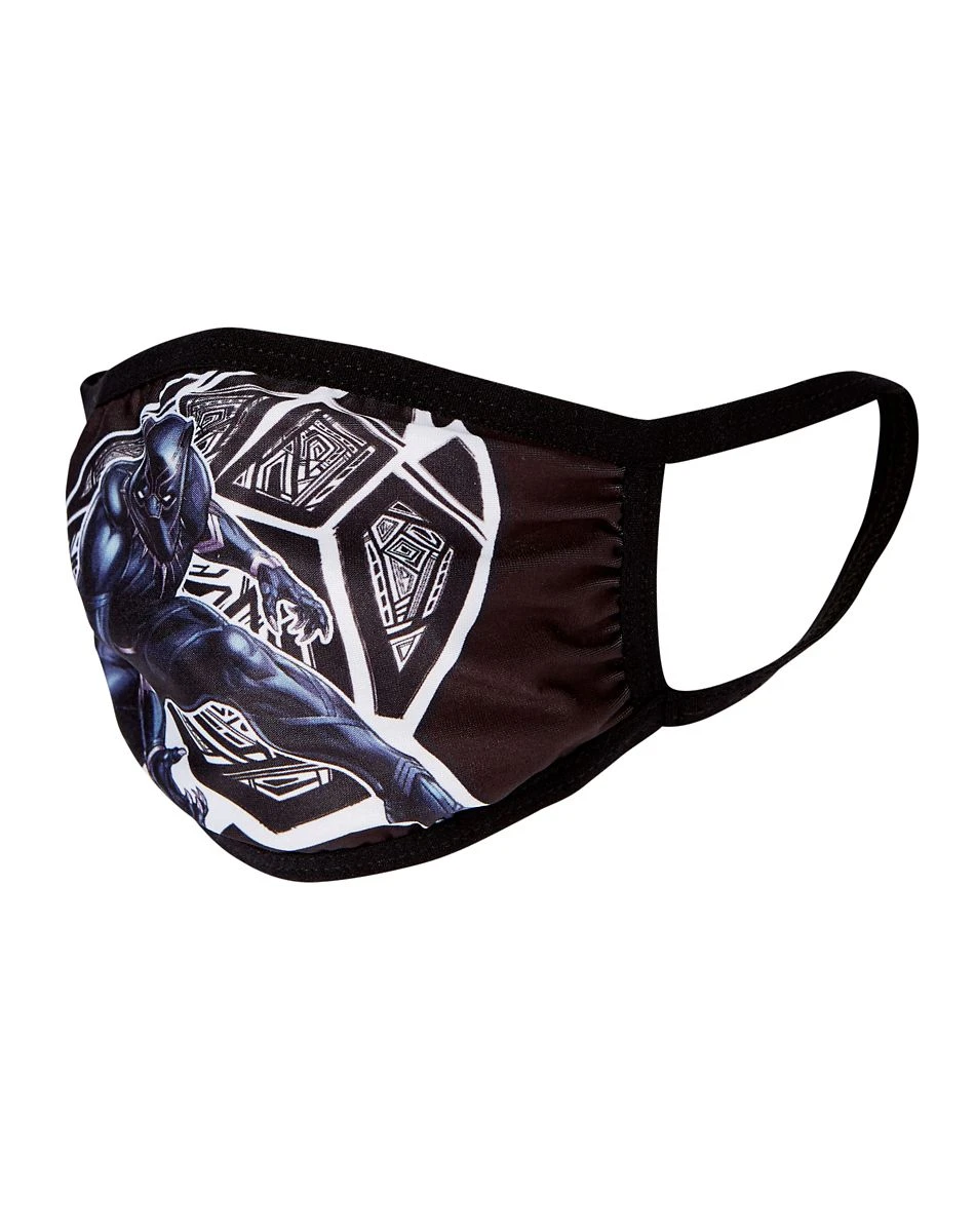 Spirit Halloween Kids Black Panther Face Mask - Marvel 5 Spirit Halloween Kids Black Panther Face Mask - Marvel - Image 3