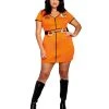 Spirit Halloween Adult Locked Up Prisoner Plus Size Costume -HALLOWEEN COSTUMES Sales 01512086 a