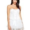 Spirit Halloween White Lace-Up Plus Size Corset -HALLOWEEN COSTUMES Sales 01513175 a