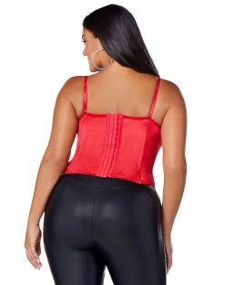 Spirit Halloween Red Lace-Up Plus Size Corset 7 Spirit Halloween Red Lace-Up Plus Size Corset -HALLOWEEN COSTUMES Sales 01513217 b