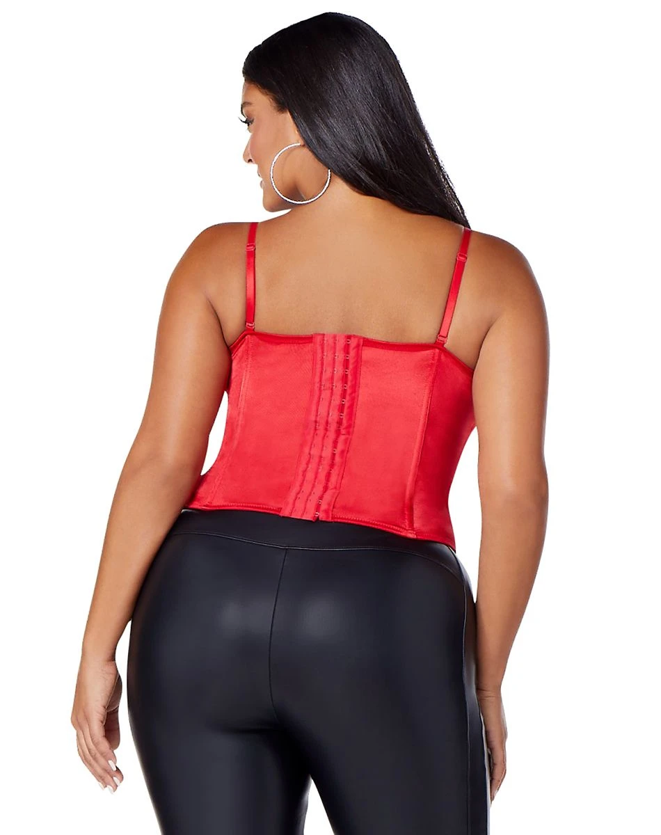 Spirit Halloween Red Lace-Up Plus Size Corset 4 Spirit Halloween Red Lace-Up Plus Size Corset - Image 2