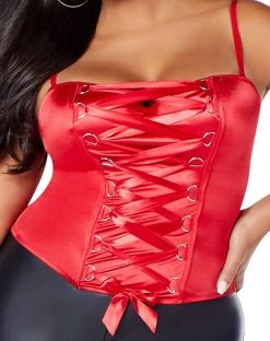 Spirit Halloween Red Lace-Up Plus Size Corset 8 Spirit Halloween Red Lace-Up Plus Size Corset -HALLOWEEN COSTUMES Sales 01513217 c
