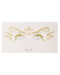 Spirit Halloween Gold Roman Face Decals