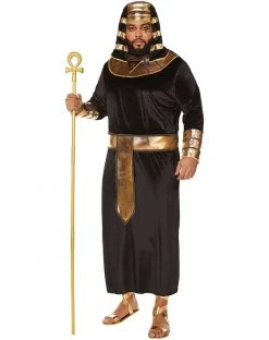 Spirit Halloween Adult Black and Gold Pharaoh Costume