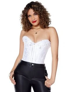 Spirit Halloween White Lace Royal Corset