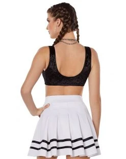 Spirit Halloween Black Velvet Sports Bra 6 Spirit Halloween Black Velvet Sports Bra -HALLOWEEN COSTUMES Sales 01522069 b