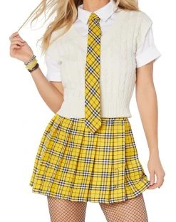 Spirit Halloween Adult Yellow Plaid Plus Size Skirt 7 Spirit Halloween Adult Yellow Plaid Plus Size Skirt -HALLOWEEN COSTUMES Sales 01524537 c