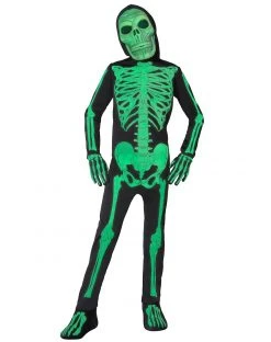 Spirit Halloween Kids Glow Skeleton Costume