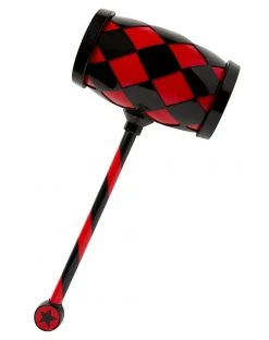 Spirit Halloween Kids Red and Black Scary Clown Hammer