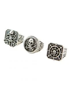 Spirit Halloween Pirate Ring Set - 3 Pack