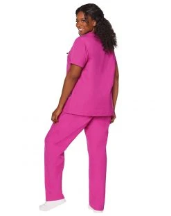 Spirit Halloween Adult Magenta Medical Scrubs Costume -HALLOWEEN COSTUMES Sales 01525971 c