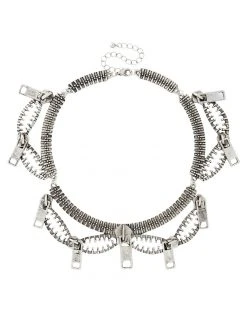 Spirit Halloween Zipper Choker Necklace