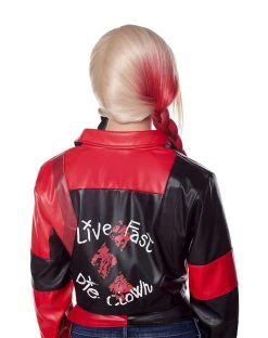 Spirit Halloween Adult Harley Quinn Moto Jacket – The Suicide Squad -HALLOWEEN COSTUMES Sales 01528397 b