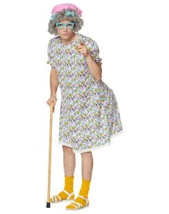 Spirit Halloween Adult Grandma Flower Dress Costume