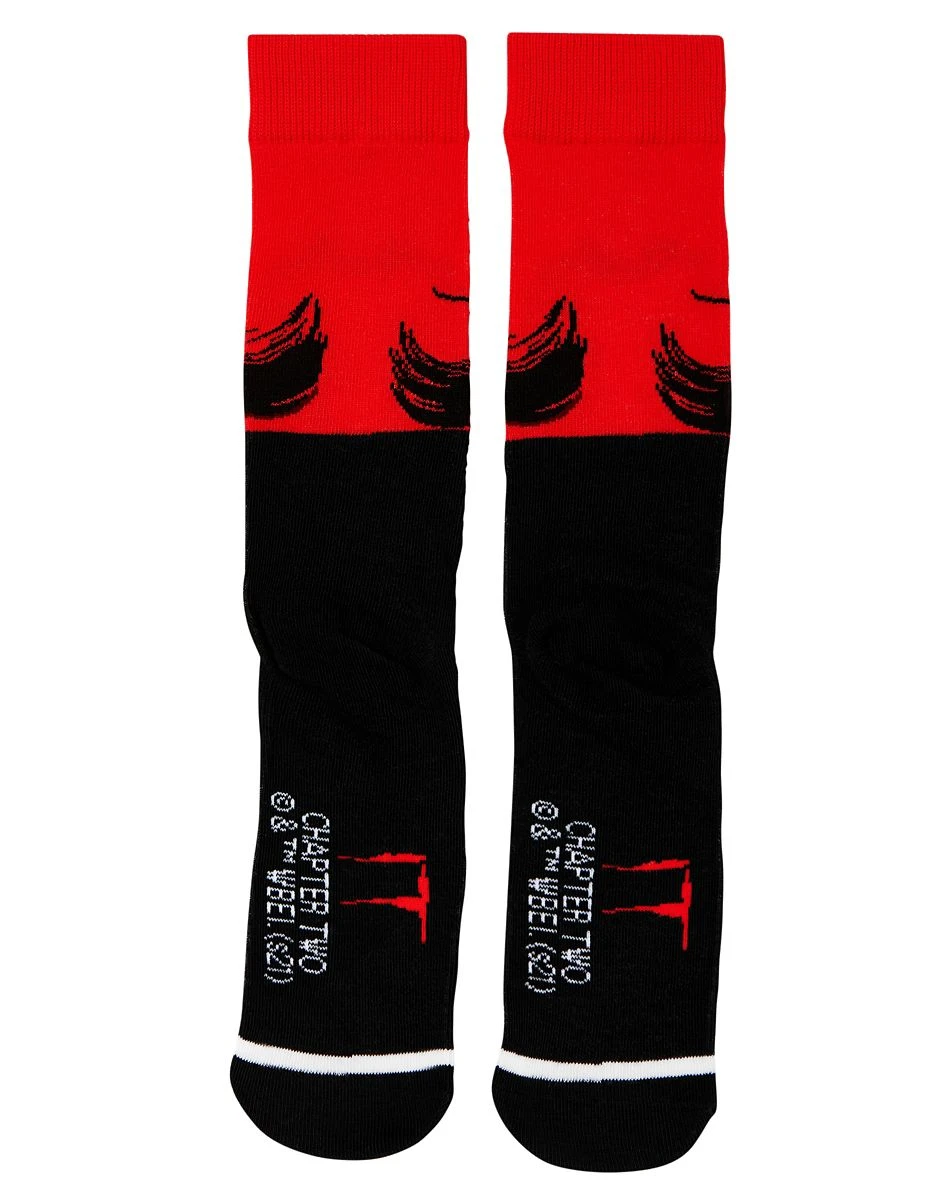 Spirit Halloween Pennywise Time to Float Crew Socks - It Chapter Two 4 Spirit Halloween Pennywise Time to Float Crew Socks - It Chapter Two - Image 2