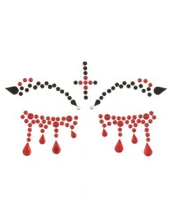 Spirit Halloween Jewel Vampire Face Decal