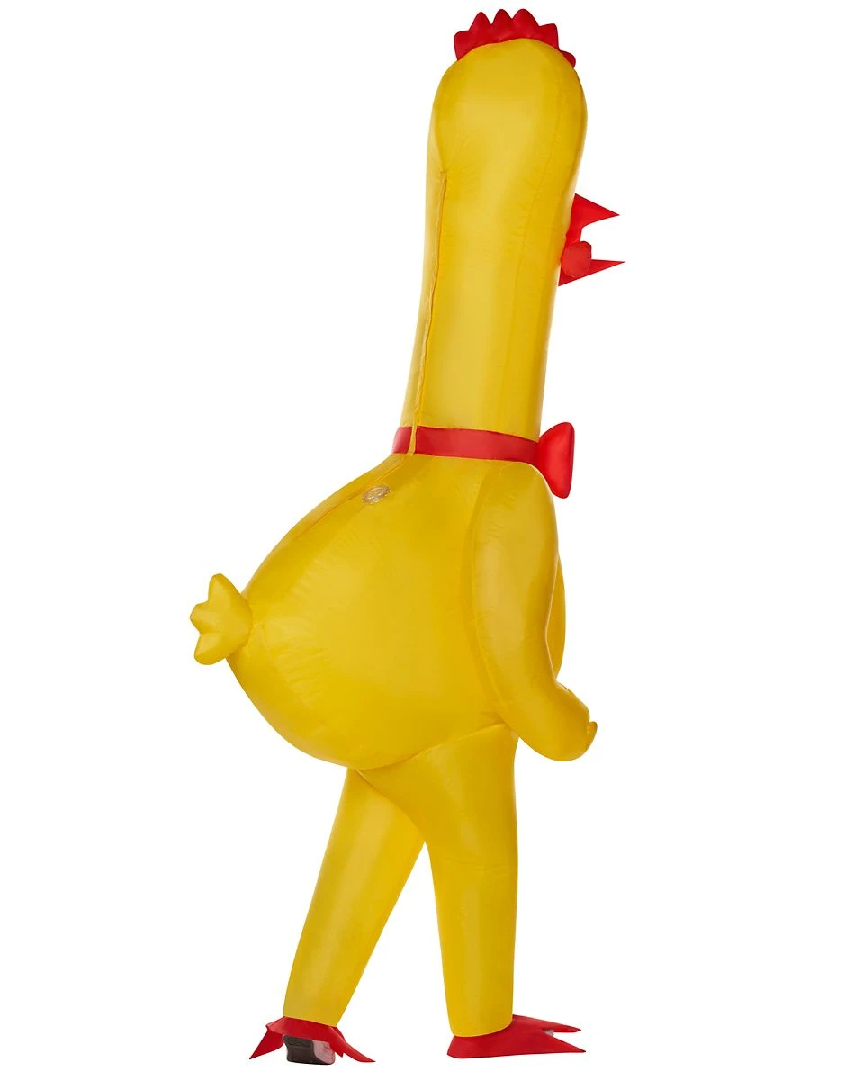 Spirit Halloween Adult Rubber Chicken Inflatable Costume 4 Spirit Halloween Adult Rubber Chicken Inflatable Costume - Image 2