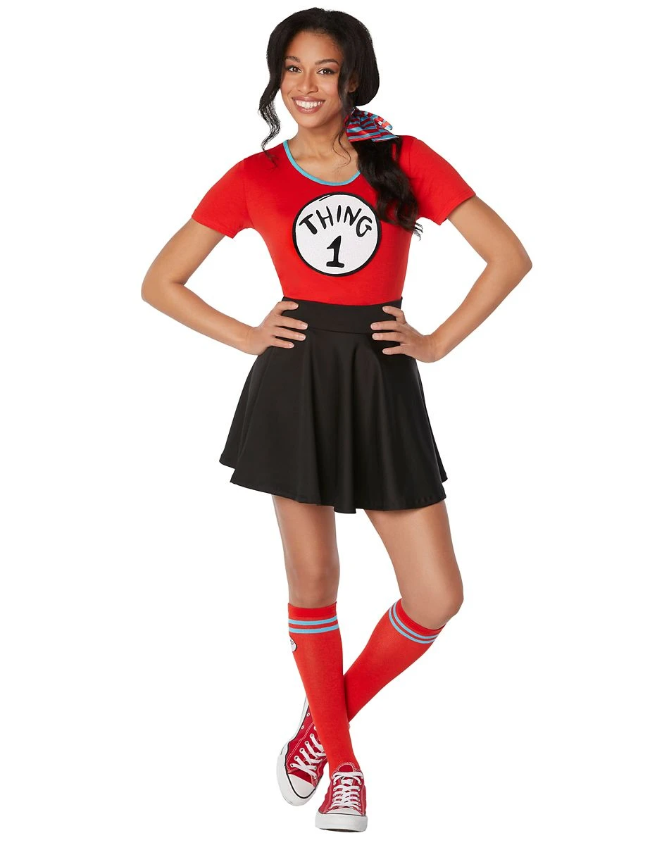 Spirit Halloween Adult Thing 1 and Thing 2 Costume Kit - Dr. Seuss 3 Spirit Halloween Adult Thing 1 and Thing 2 Costume Kit - Dr. Seuss