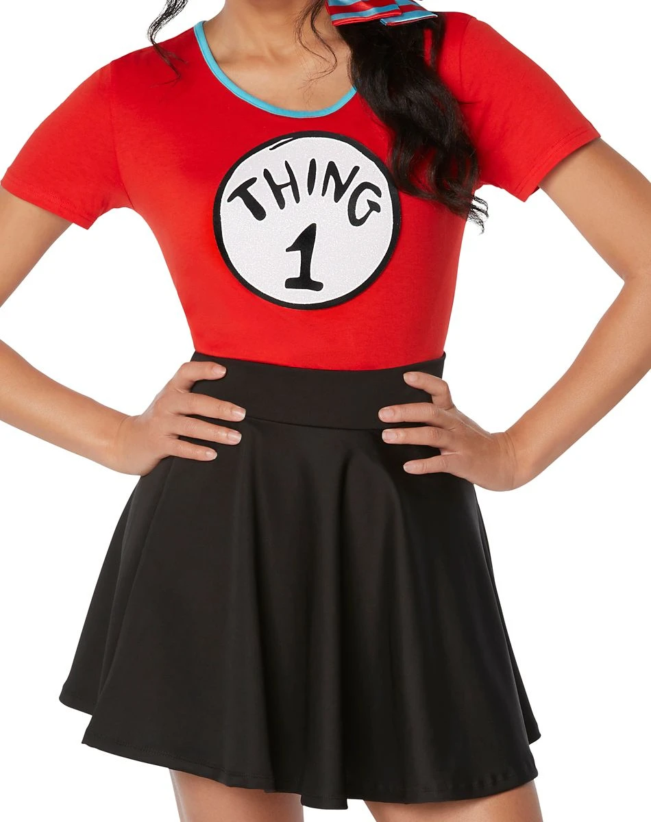 Spirit Halloween Adult Thing 1 and Thing 2 Costume Kit - Dr. Seuss 5 Spirit Halloween Adult Thing 1 and Thing 2 Costume Kit - Dr. Seuss - Image 3