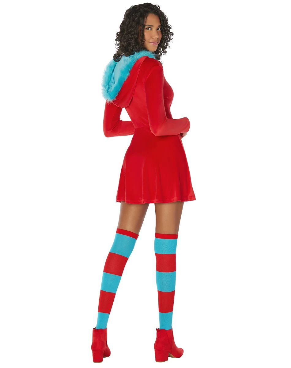 Spirit Halloween Adult Thing 1 and Thing 2 Dress - Dr. Seuss 4 Spirit Halloween Adult Thing 1 and Thing 2 Dress - Dr. Seuss - Image 2
