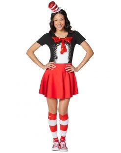 Spirit Halloween Adult Cat in the Hat Costume Kit - Dr. Seuss
