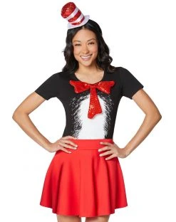 Spirit Halloween Adult Cat in the Hat Costume Kit - Dr. Seuss -HALLOWEEN COSTUMES Sales 01532381 c