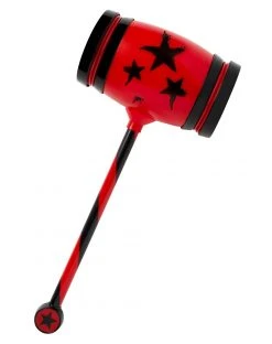 Spirit Halloween Kids Red and Black Star Scary Clown Hammer