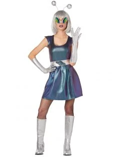 Spirit Halloween Adult Galactic Girl Alien Dress Costume