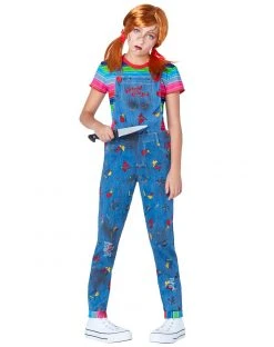 Spirit Halloween Kids Chucky Overalls Costume - The Signature Collection