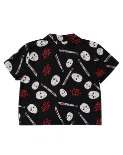 Spirit Halloween Adult Tie Front Jason Voorhees Shirt - Friday the 13th 7 Spirit Halloween Adult Tie Front Jason Voorhees Shirt - Friday the 13th -HALLOWEEN COSTUMES Sales 01541556 c