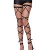 Spirit Halloween Black Fallen Angel Leg Wraps 2 Spirit Halloween Black Fallen Angel Leg Wraps -HALLOWEEN COSTUMES Sales 01541903 a