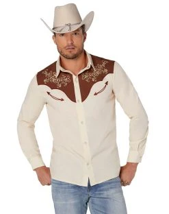 Spirit Halloween Adult Western Cowboy Shirt