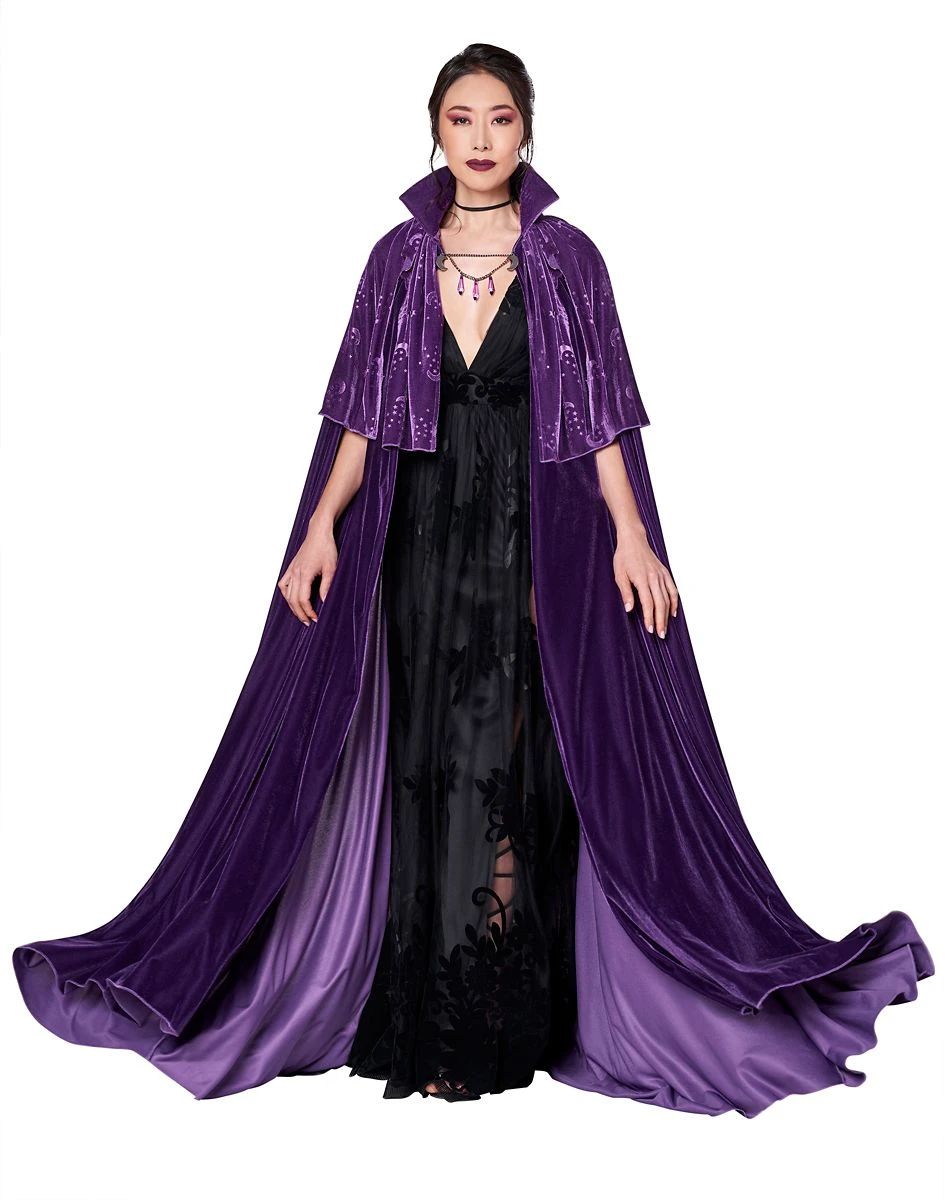 Spirit Halloween Adult Celestial Witch Cape - Deluxe 4 Spirit Halloween Adult Celestial Witch Cape - Deluxe - Image 2
