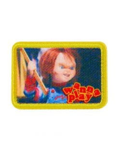 Spirit Halloween Chucky Iron-On Patch and Pin Set -HALLOWEEN COSTUMES Sales 01546613 d