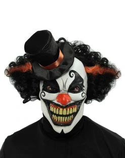 Spirit Halloween Top Hat Clown Full Mask