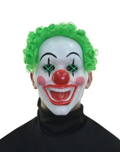 Spirit Halloween Light Up El Wire Jokes on You Clown Half Mask