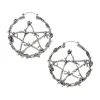 Spirit Halloween Pentagram Hoop Earrings -HALLOWEEN COSTUMES Sales 01548775 a