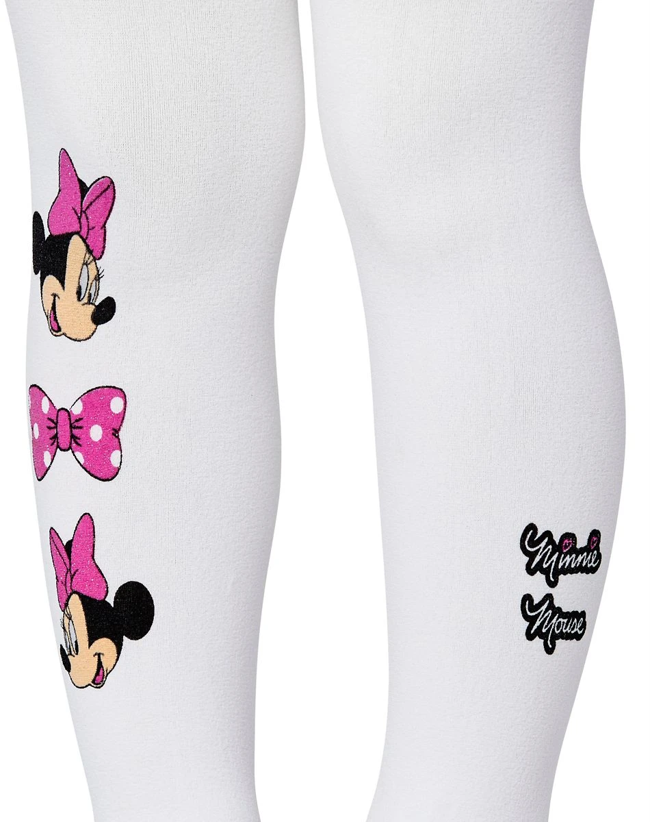 Spirit Halloween Toddler White Minnie Mouse Tights - Mickey and Friends 4 Spirit Halloween Toddler White Minnie Mouse Tights - Mickey and Friends - Image 2