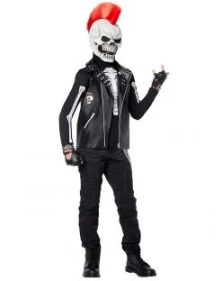 Spirit Halloween Kids Dark Rebel Punk Skeleton Costume