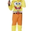 Spirit Halloween Kids SpongeBob SquarePants Hooded Jumpsuit -HALLOWEEN COSTUMES Sales 01552975 a