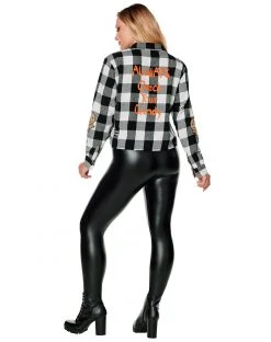 Spirit Halloween Adult Plus Size Flannel Shirt - Trick 'r Treat 5 Spirit Halloween Adult Plus Size Flannel Shirt - Trick 'r Treat -HALLOWEEN COSTUMES Sales 01557743 b