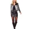 Spirit Halloween Adult Cropped Skeleton Jacket -HALLOWEEN COSTUMES Sales 01559814 a
