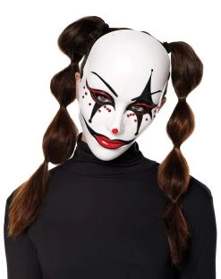 Spirit Halloween Scary Jester Half Mask