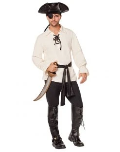 Spirit Halloween Pirate Shirt and Belt Costume Kit