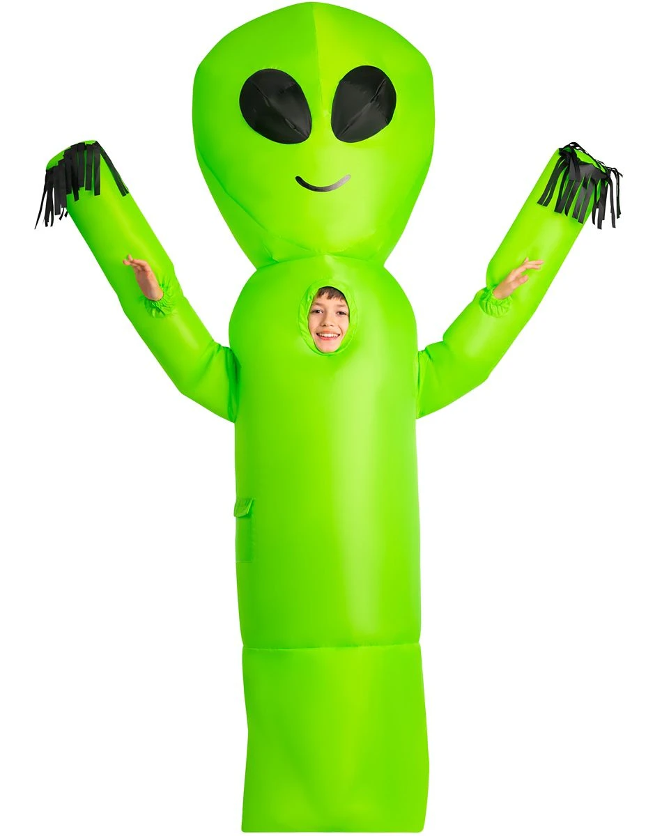 Spirit Halloween Kids Wavy Arms Alien Inflatable Costume 4 Spirit Halloween Kids Wavy Arms Alien Inflatable Costume - Image 2