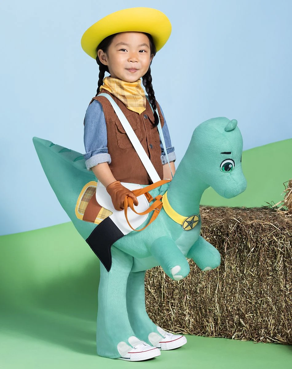 Spirit Halloween Toddler Clover Ride-Along Costume - Dino Ranch 3 Spirit Halloween Toddler Clover Ride-Along Costume - Dino Ranch